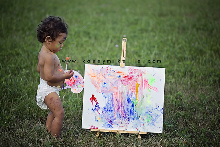 Omaha Child Photographer Paint shoot ideas