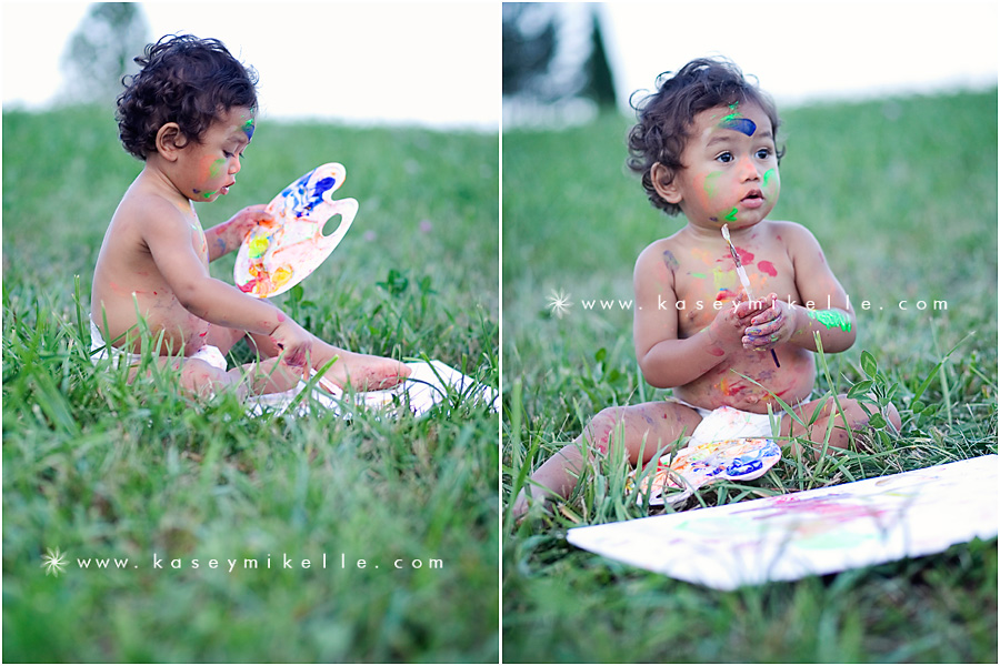 Omaha Child Photographer Paint shoot ideas